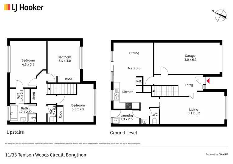 Floorplan of Homely townhouse listing, 11/33 Tenison-Woods Circuit, Bonython ACT 2905