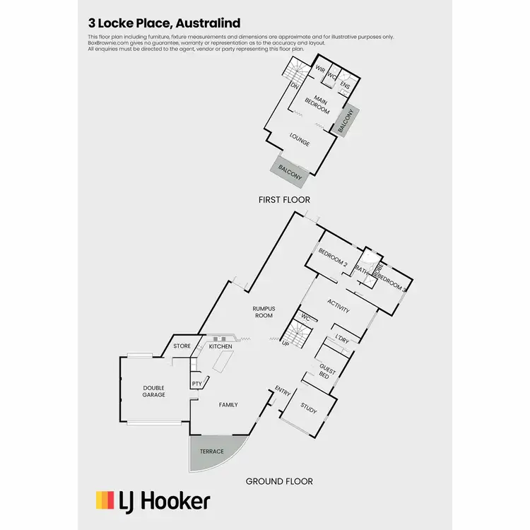 Floorplan of Homely house listing, 3 Locke Place, Australind WA 6233
