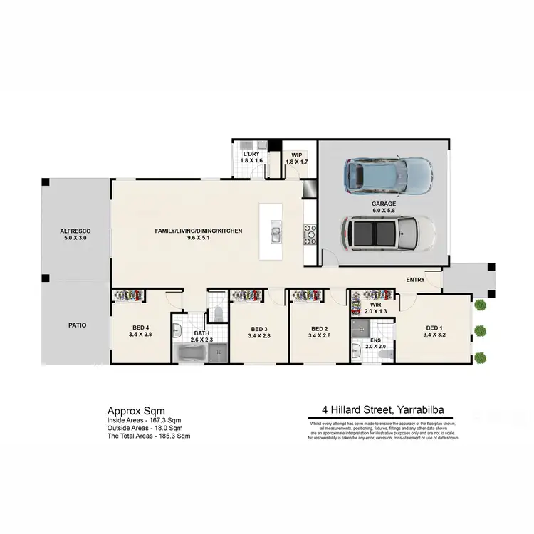 Floorplan of Homely house listing, 4 Hillard Street, Yarrabilba QLD 4207