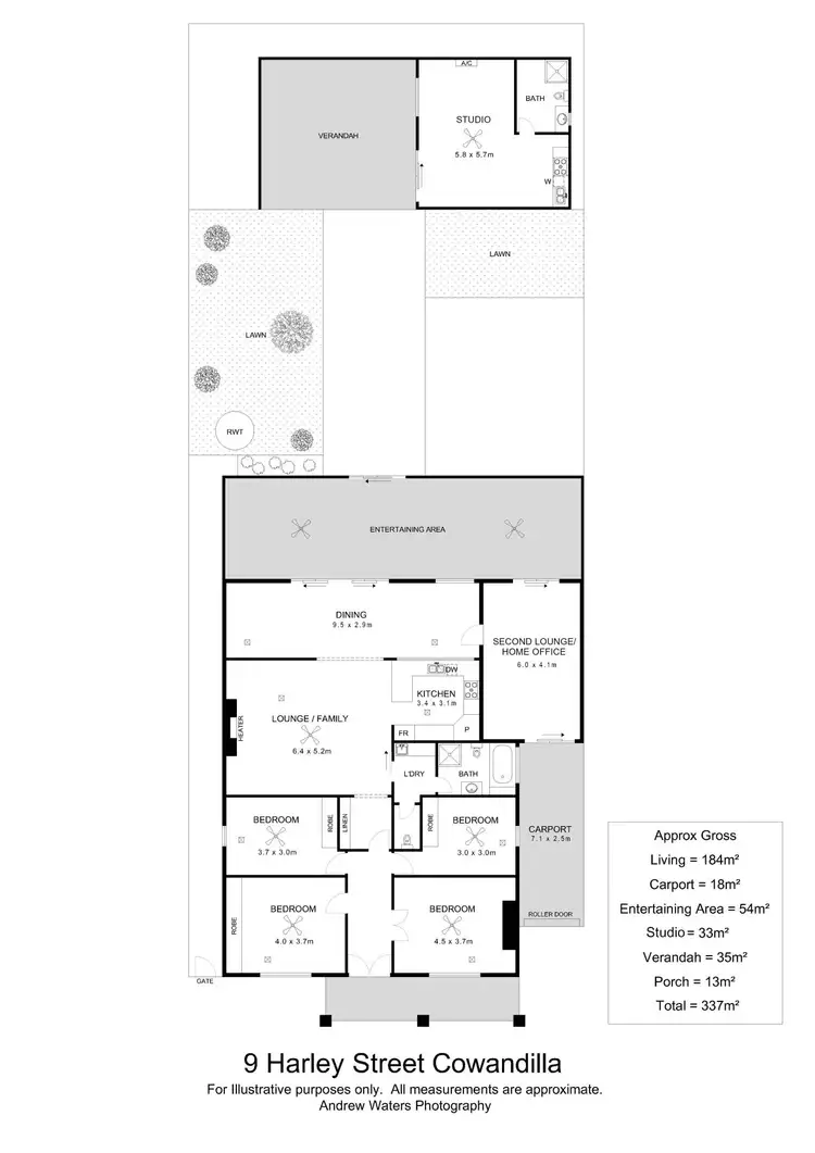 Floorplan of Homely house listing, 9 Harley Street, Cowandilla SA 5033