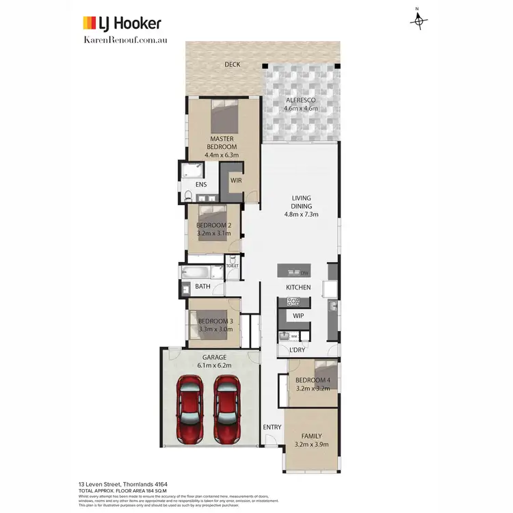 Floorplan of Homely house listing, 13 Leven Street, Thornlands QLD 4164