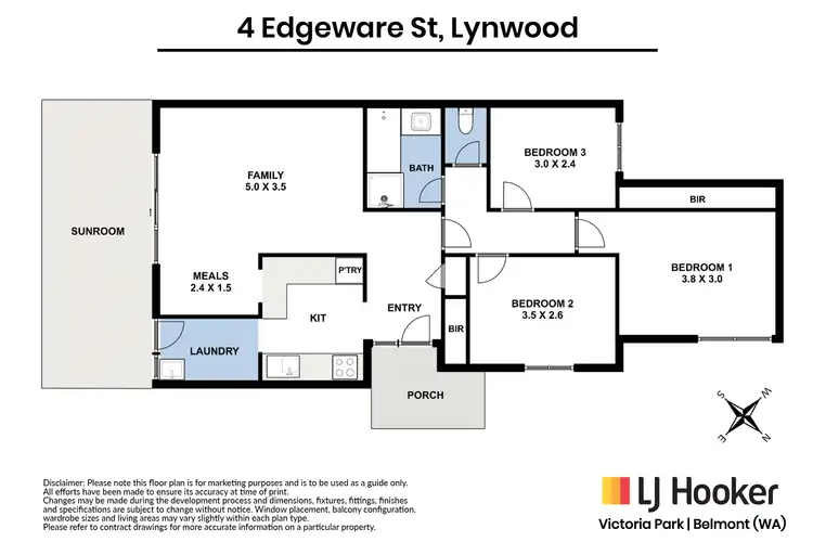 Floorplan of Homely house listing, 4 Edgeware Street, Lynwood WA 6147