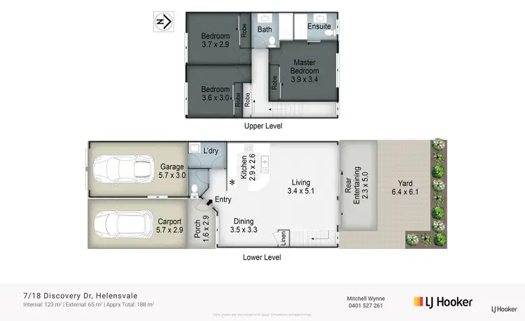 Floorplan of Homely townhouse listing, 7/18 Discovery Drive, Helensvale QLD 4212