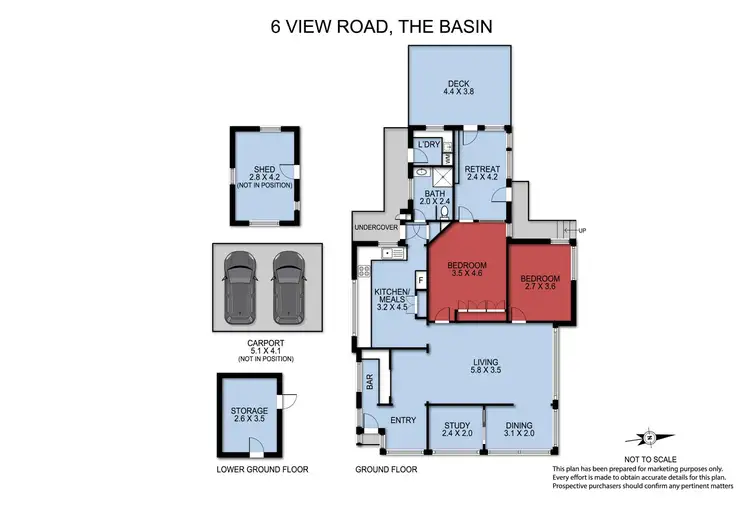 Floorplan of Homely house listing, 6 View Road, The Basin VIC 3154