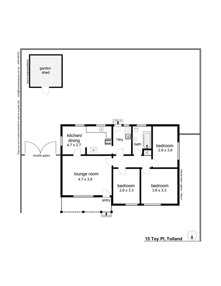 Floorplan of Homely house listing, 15 Toy Place, Tolland NSW 2650