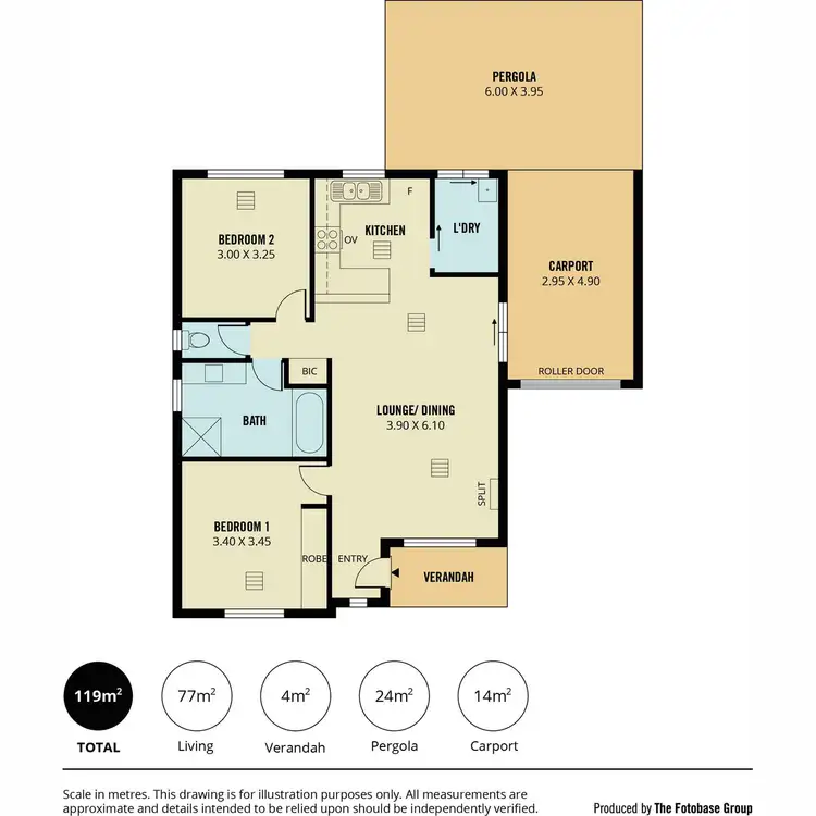 Floorplan of Homely unit listing, 10/103 The Golden Way, Wynn Vale SA 5127