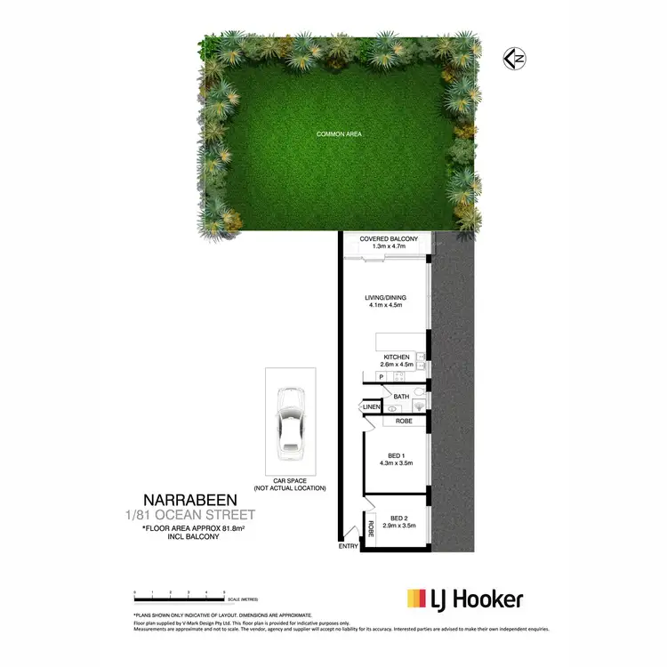 Floorplan of Homely apartment listing, 1/81 Ocean Street, Narrabeen NSW 2101