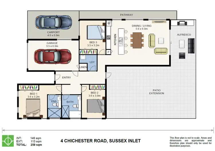 Floorplan of Homely house listing, 4 Chichester Road, Sussex Inlet NSW 2540