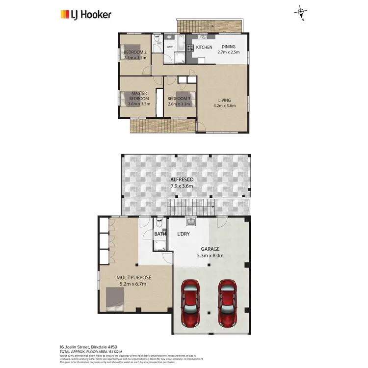 Floorplan of Homely house listing, 16 Joslin Street, Birkdale QLD 4159