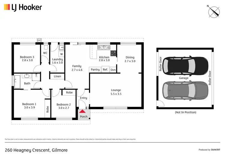 Floorplan of Homely house listing, 260 Heagney Crescent, Gilmore ACT 2905