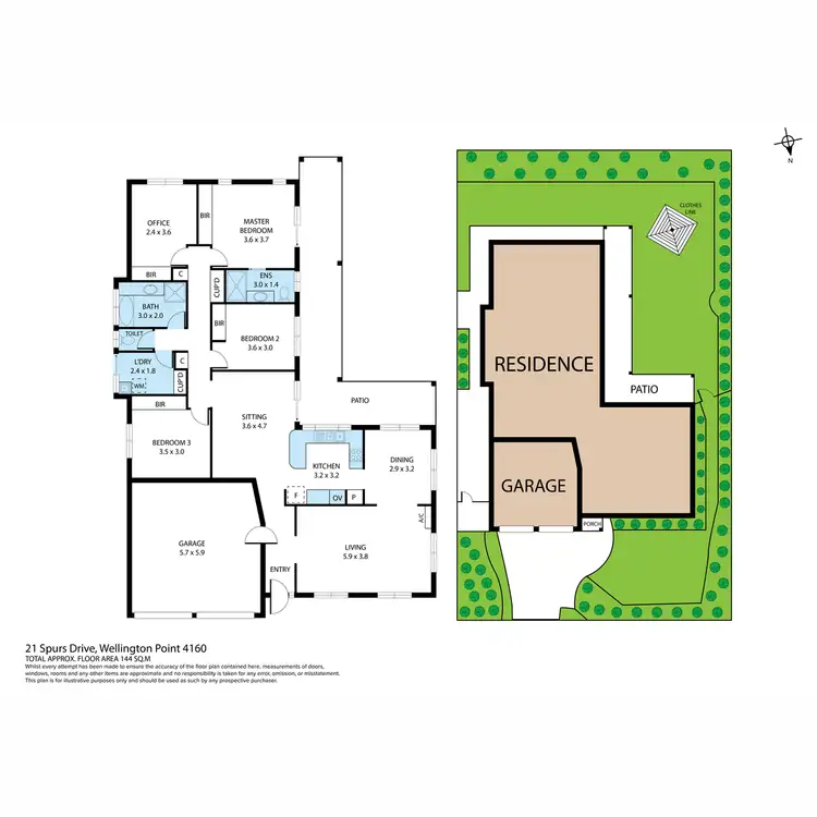 Floorplan of Homely house listing, 21 Spurs Drive, Wellington Point QLD 4160