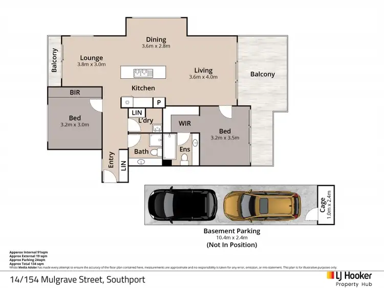 Floorplan of Homely unit listing, 14/154 Musgrave Avenue, Southport QLD 4215