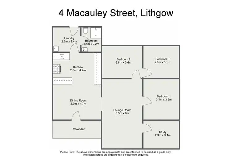 Floorplan of Homely house listing, 4 Macauley Street, Lithgow NSW 2790