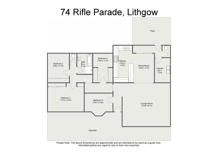 Floorplan of Homely house listing, 74 Rifle Parade, Lithgow NSW 2790