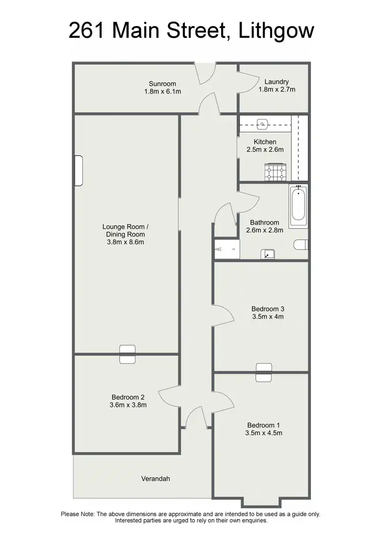 Floorplan of Homely house listing, 261 Main Street, Lithgow NSW 2790