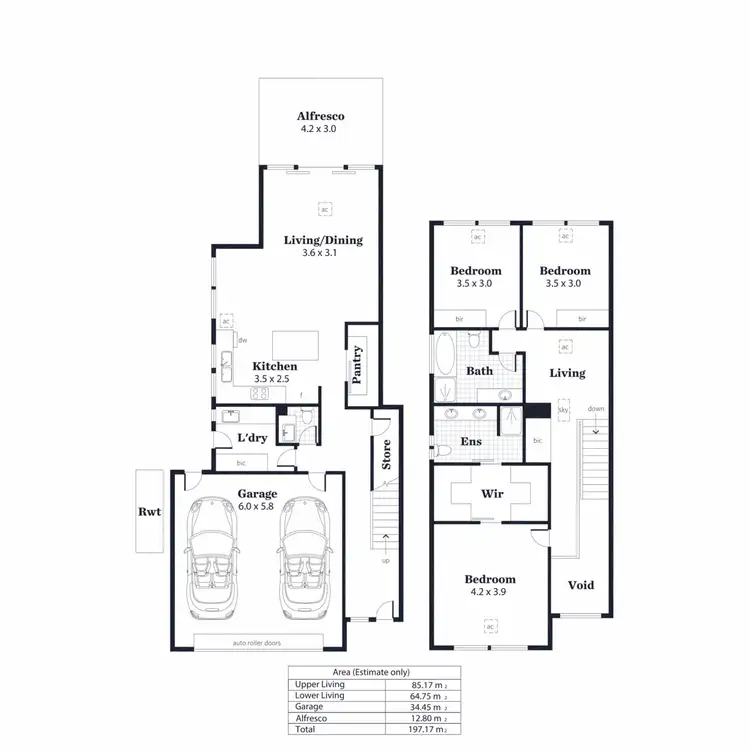 Floorplan of Homely house listing, 42a Lakeview Avenue, West Lakes SA 5021