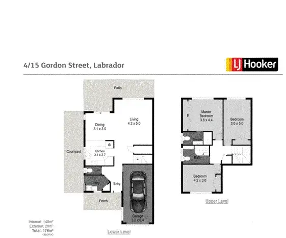 Floorplan of Homely townhouse listing, 4/15 Gordon Street, Labrador QLD 4215
