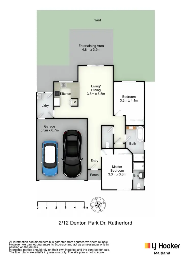 Floorplan of Homely unit listing, 2/12 Denton Park Drive, Rutherford NSW 2320