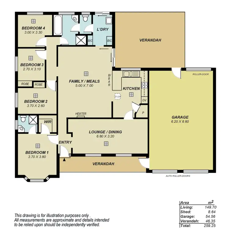 Floorplan of Homely house listing, 1 Chisholm Court, Golden Grove SA 5125