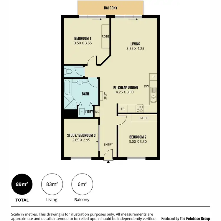 Floorplan of Homely unit listing, 2/10-16 Light Common, Mawson Lakes SA 5095