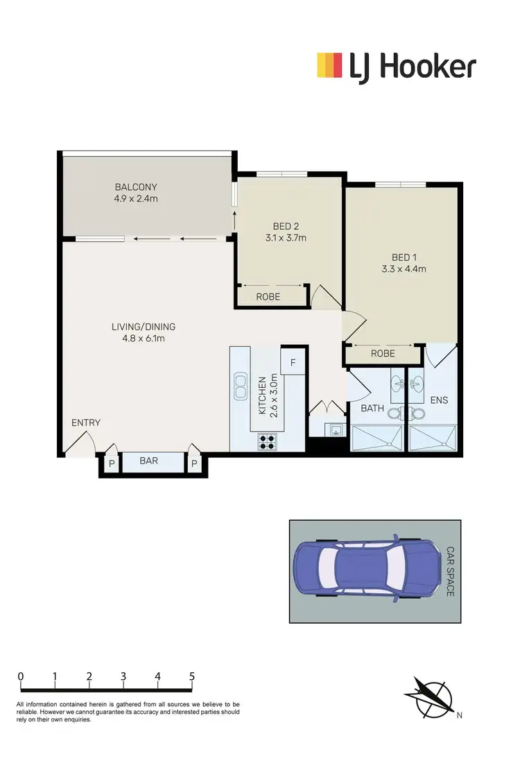Floorplan of Homely apartment listing, 31/12-20 Garnet Street (Enter Via 18 Aboukir Stre, Rockdale NSW 2216
