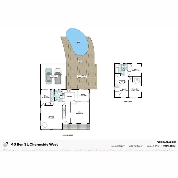 Floorplan of Homely house listing, 43 Ben Street, Chermside West QLD 4032