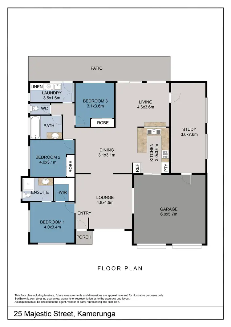 Floorplan of Homely house listing, 25 Majestic Street, Kamerunga QLD 4870