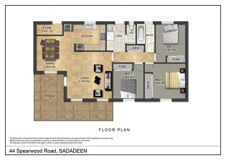 Floorplan of Homely house listing, 44 Spearwood Road, Sadadeen NT 870