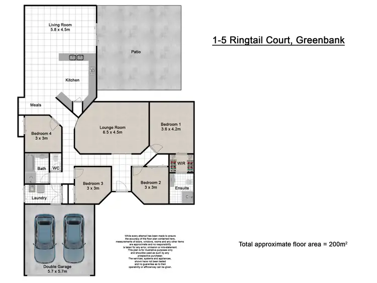Floorplan of Homely house listing, 1-5 Ringtail Court, Greenbank QLD 4124