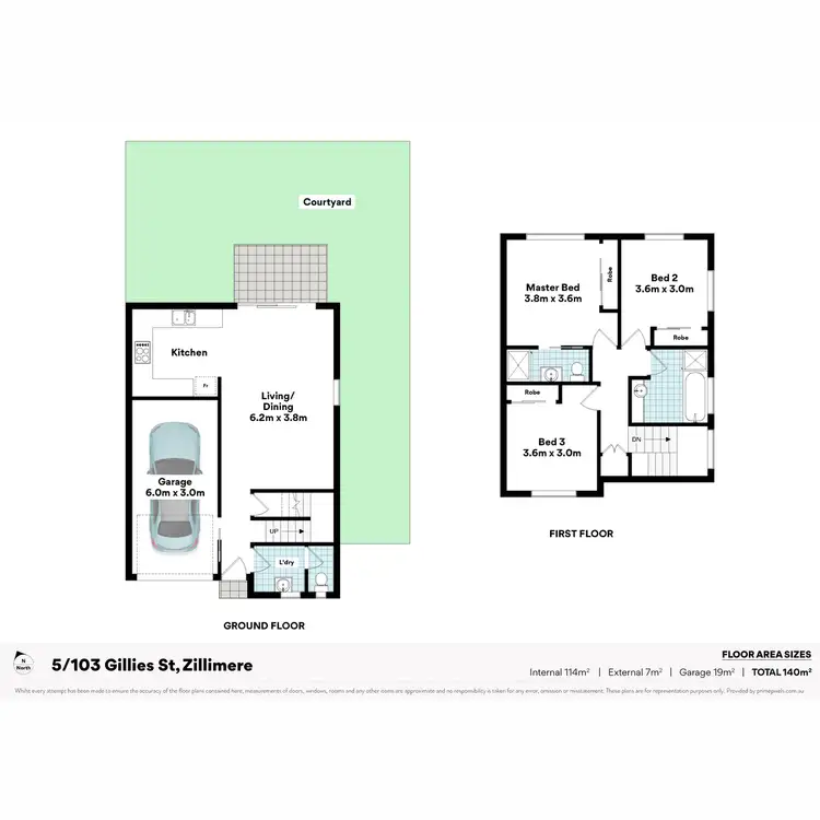 Floorplan of Homely townhouse listing, 5/103 Gillies Street, Zillmere QLD 4034