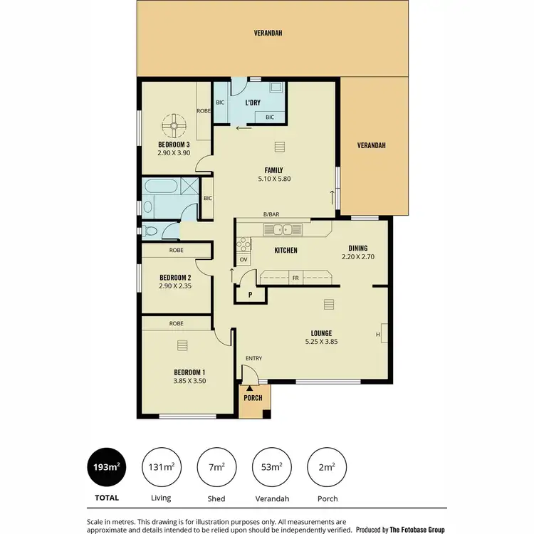 Floorplan of Homely house listing, 97 Quinlivan Road, Pooraka SA 5095