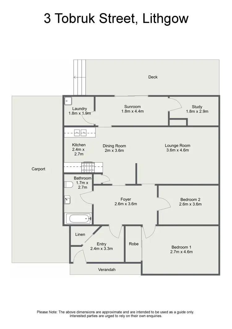 Floorplan of Homely house listing, 3 Tobruk Street, Lithgow NSW 2790