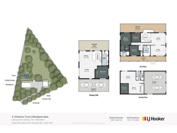 Floorplan of Homely house listing, 4 Alleena Court, Mudgeeraba QLD 4213