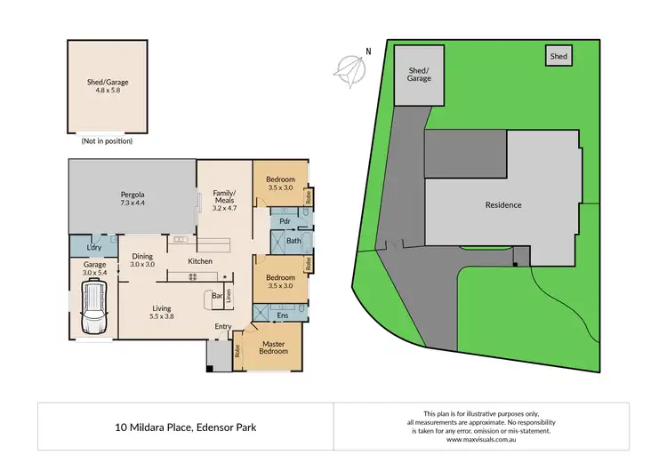 Floorplan of Homely house listing, 10 Mildara Place, Edensor Park NSW 2176