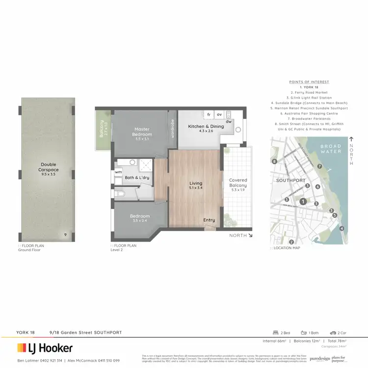 Floorplan of Homely apartment listing, 9/18 Garden Street, Southport QLD 4215