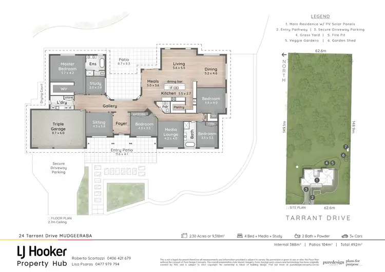Floorplan of Homely house listing, 24 Tarrant Drive, Mudgeeraba QLD 4213