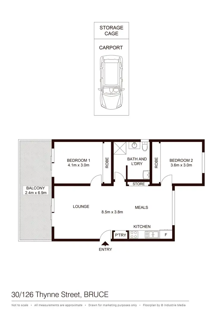 Floorplan of Homely unit listing, 30/126 Thynne Street, Bruce ACT 2617