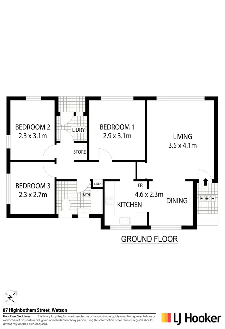 Floorplan of Homely house listing, 87 Higinbotham Street, Watson ACT 2602