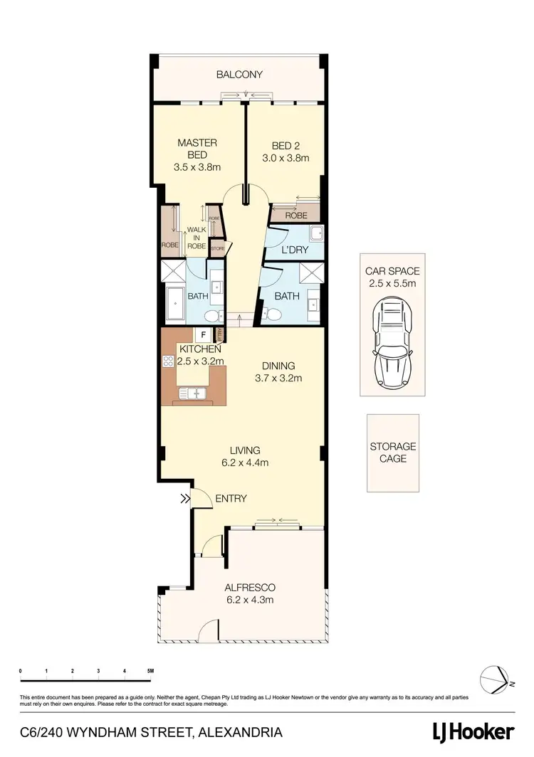 Floorplan of Homely apartment listing, C6/240 Wyndham Street, Alexandria NSW 2015