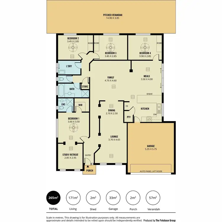 Floorplan of Homely house listing, 47 The Boulevard, Parafield Gardens SA 5107
