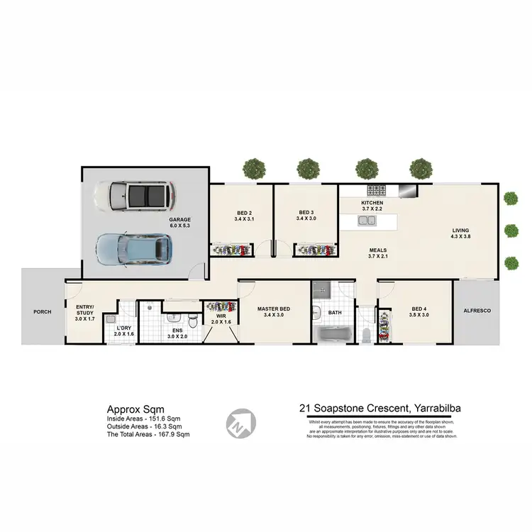 Floorplan of Homely house listing, 21 Soapstone Crescent, Yarrabilba QLD 4207