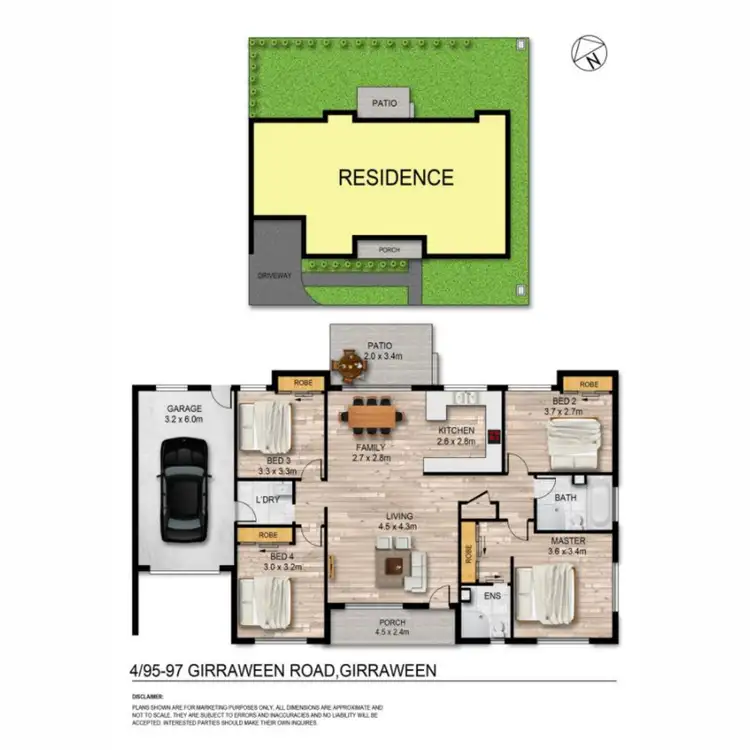 Floorplan of Homely house listing, 95c Girraween Road, Girraween NSW 2145