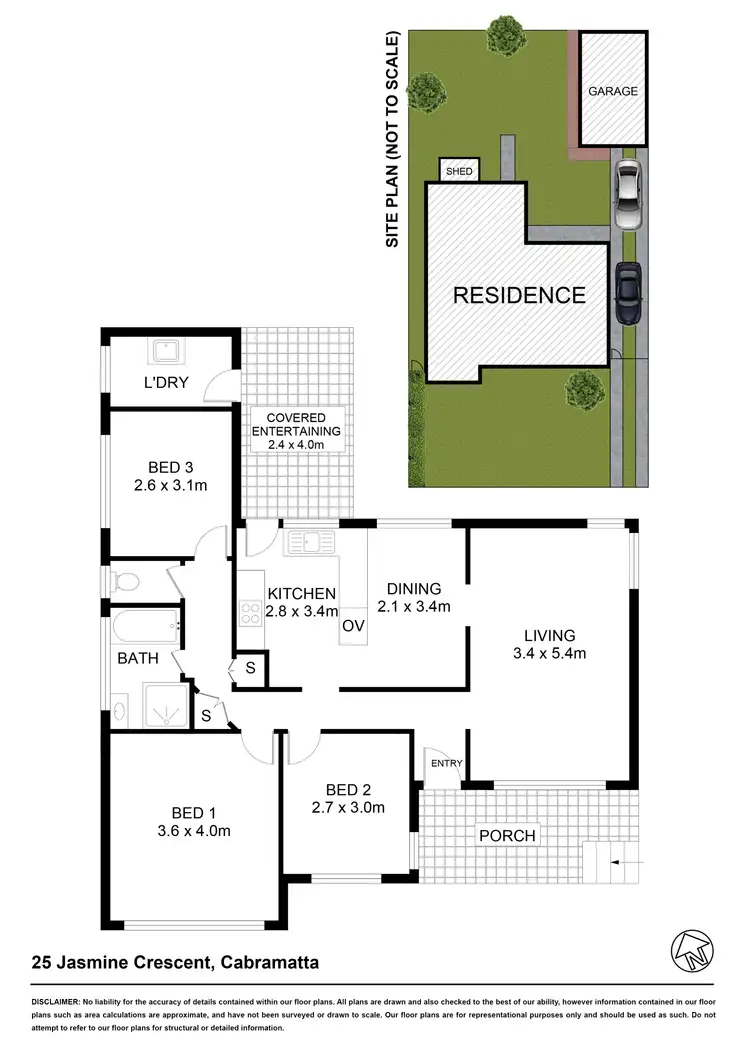 Floorplan of Homely house listing, 25 Jasmine Crescent, Cabramatta NSW 2166