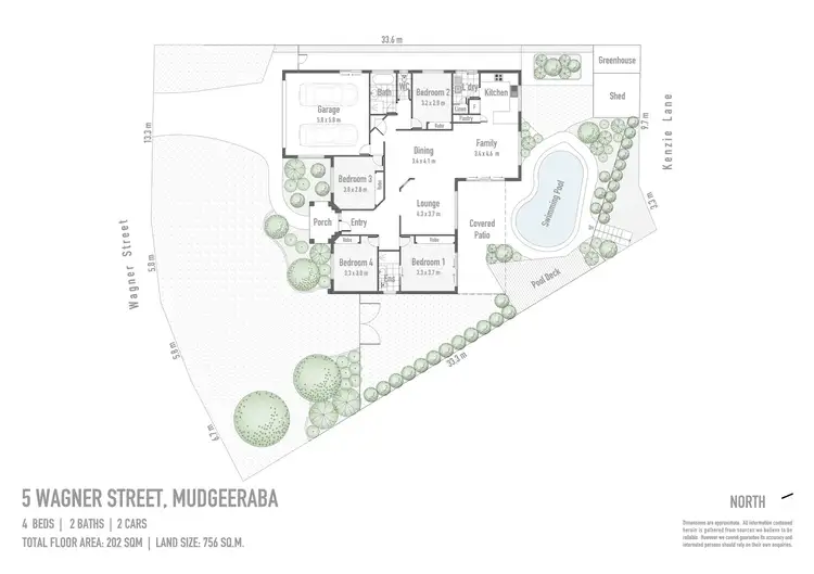Floorplan of Homely house listing, 5 Wagner Street, Mudgeeraba QLD 4213