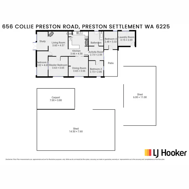 Floorplan of Homely house listing, 656 Collie-Preston Road, Preston Settlement WA 6225