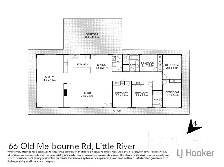 Floorplan of Homely rural property listing, 66 Old Melbourne Road, Little River VIC 3211
