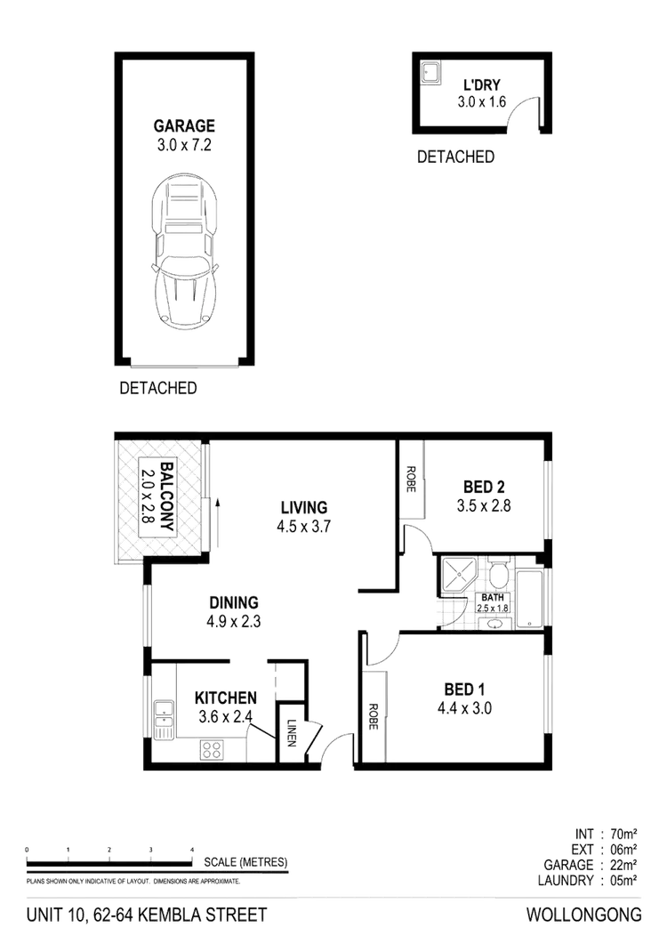 Floorplan of Homely unit listing, 10/62-64 Kembla Street, Wollongong NSW 2500