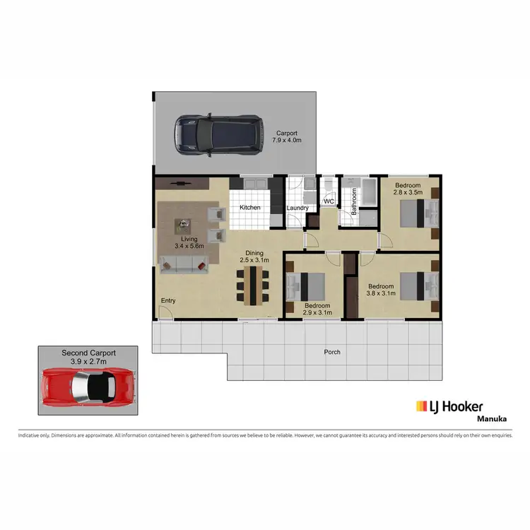 Floorplan of Homely house listing, 9 Clambe Place, Charnwood ACT 2615
