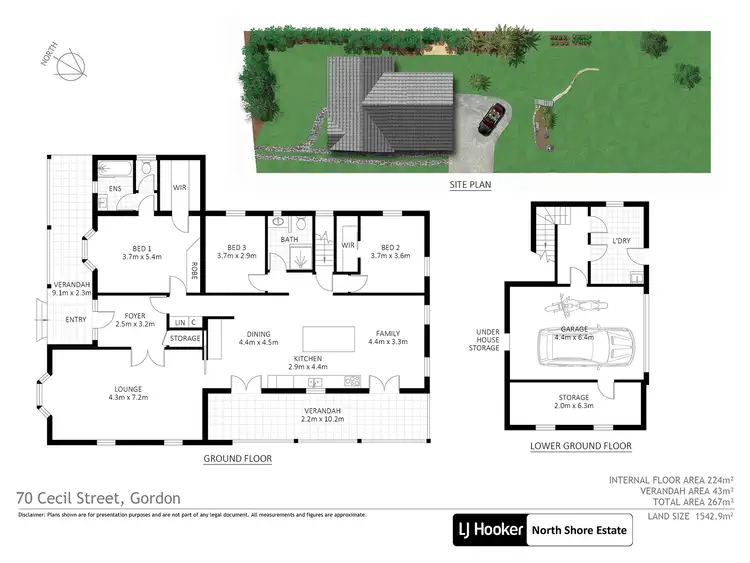 Floorplan of Homely house listing, 70 Cecil Street, Gordon NSW 2072