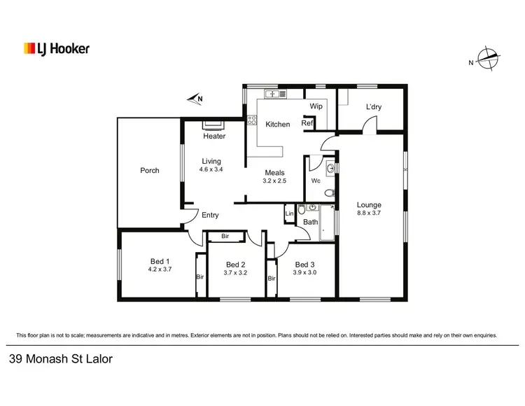 Floorplan of Homely house listing, 39 Monash Street, Lalor VIC 3075